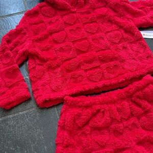 Cozy Red Heart Matching Set Valentines Day Outfit Joslin